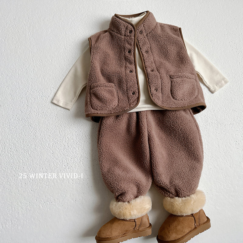 Vivid I - Korean Children Fashion - #Kfashion4kids - Fleece Vest - 12