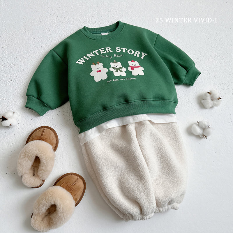 Vivid I - Korean Children Fashion - #Kfashion4kids - Winter Bear Sweatshirt - 9