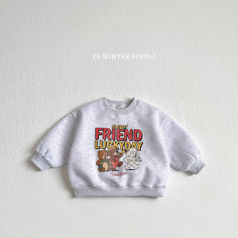 Vivid I - Korean Children Fashion - #Kfashion4kids - Friends Pop Art Sweatshirt - 6