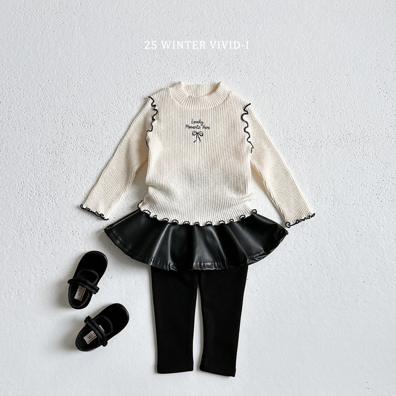 Vivid I - Korean Children Fashion - #Kfashion4kids - Glossy Skirt Leggings - 10