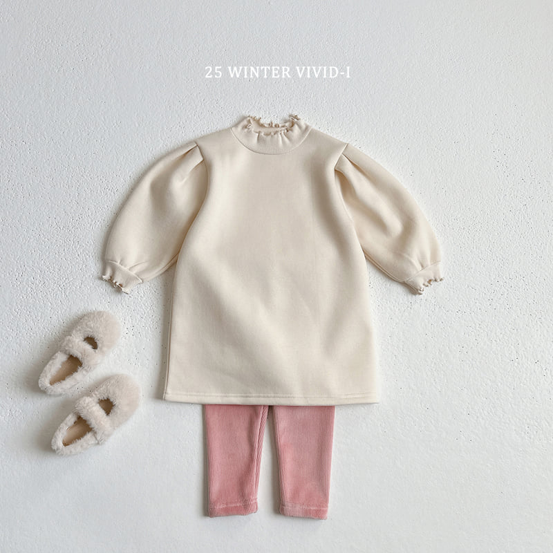Vivid I - Korean Children Fashion - #Kfashion4kids - Fleece Wave One-piece - 7
