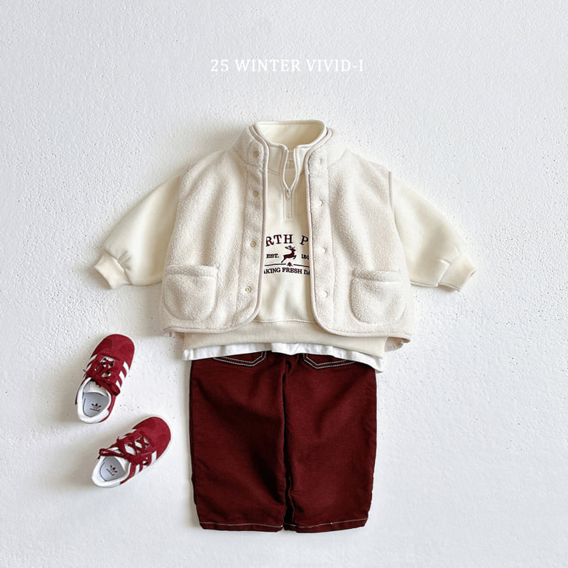 Vivid I - Korean Children Fashion - #childofig - Fleece Stitch Pants - 8