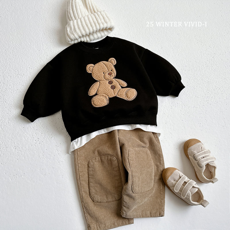 Vivid I - Korean Children Fashion - #childofig - Teddy Bear Sweatshirt - 6