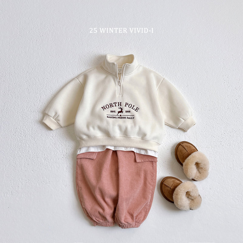 Vivid I - Korean Children Fashion - #childofig - Fleece Corduroy Cargo Pants - 5