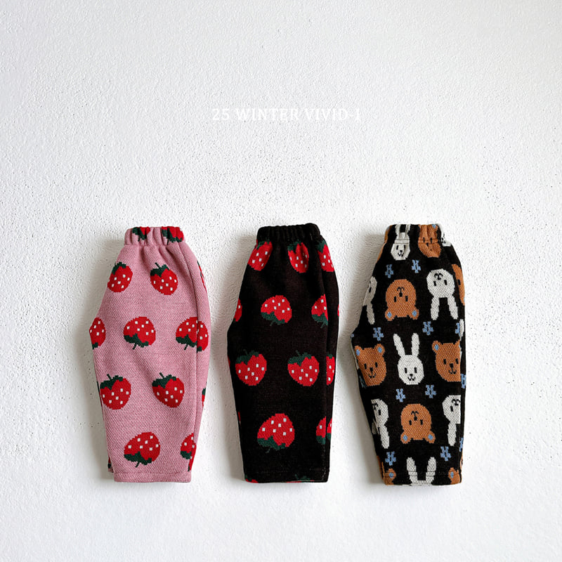 Vivid I - Korean Children Fashion - #childofig - Knit Pattern Pants - 3