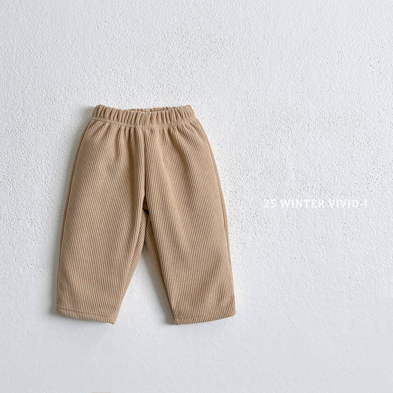 Vivid I - Korean Children Fashion - #childofig - Soft Fleece Corduroy Pants - 6