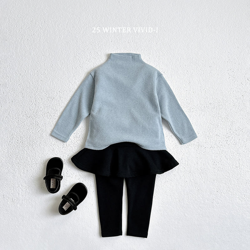 Vivid I - Korean Children Fashion - #childofig - Winter Fleece Skirt Leggings - 12