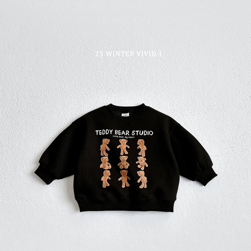 Vivid I - Korean Children Fashion - #stylishchildhood - Mini Bear Sweatshirt - 4
