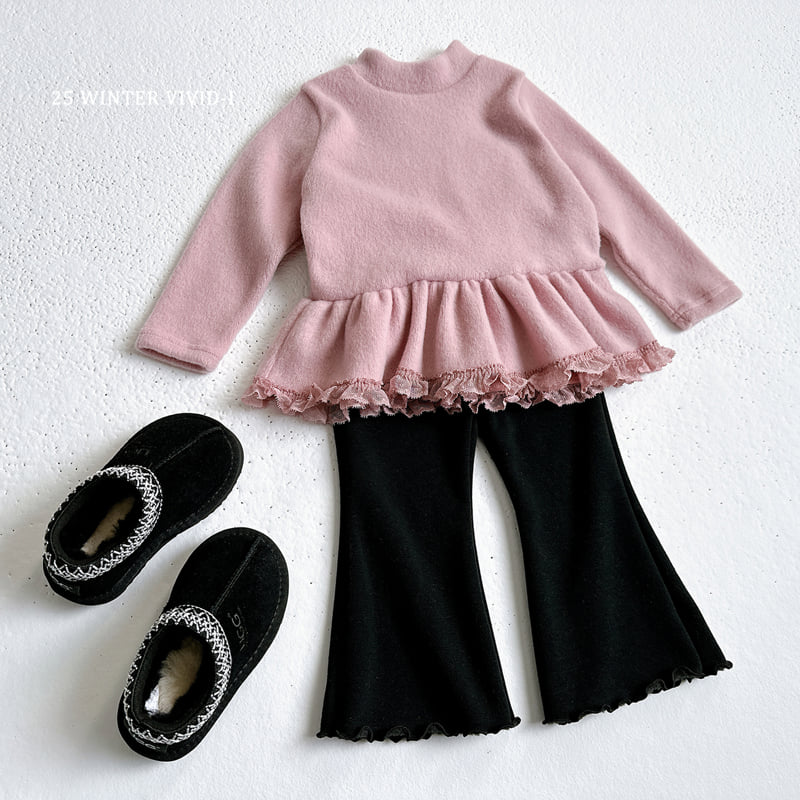Vivid I - Korean Children Fashion - #childofig - Winter Plain Flare Pants - 9