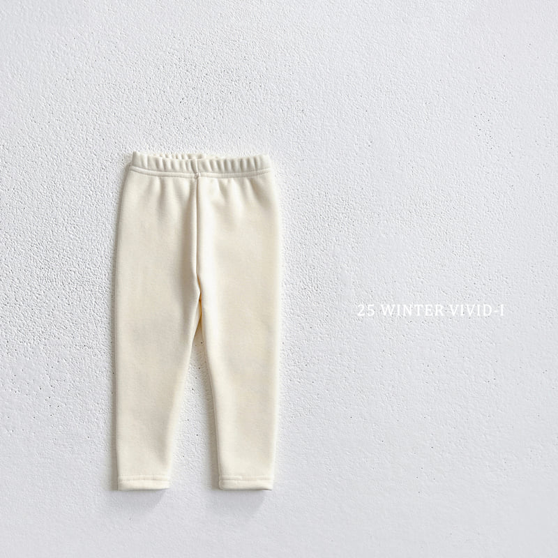 Vivid I - Korean Children Fashion - #prettylittlegirls - Warm Fleece Leggings - 4