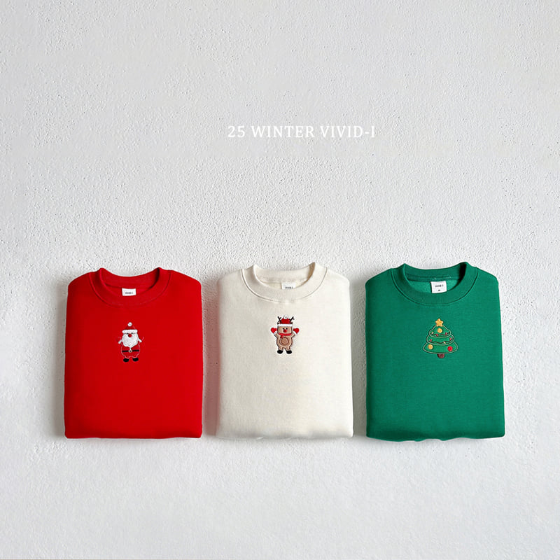 Vivid I - Korean Children Fashion - #childofig - Santa Rudolph Tree Sweatshirt - 3