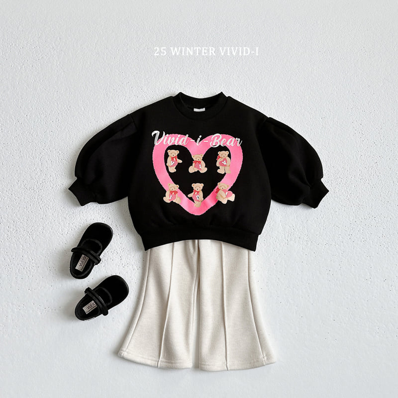 Vivid I - Korean Children Fashion - #childofig - Heart Puff Fleece Sweatshirt - 12