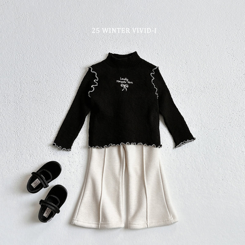 Vivid I - Korean Children Fashion - #childofig - Winter Love Ribbed Tee - 10