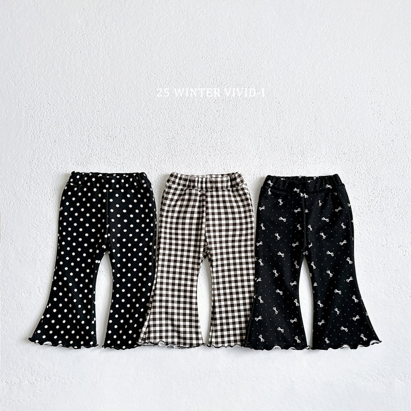 Vivid I - Korean Children Fashion - #childofig - Fleece Pattern Wave Pants - 5