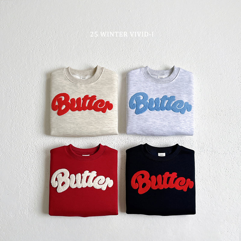 Vivid I - Korean Children Fashion - #childrensboutique - Butter Boucle Embroidery Sweatshirt