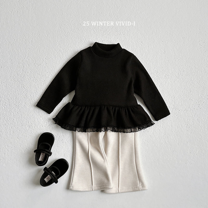 Vivid I - Korean Children Fashion - #childrensboutique - Knit Pintuck Pants - 7