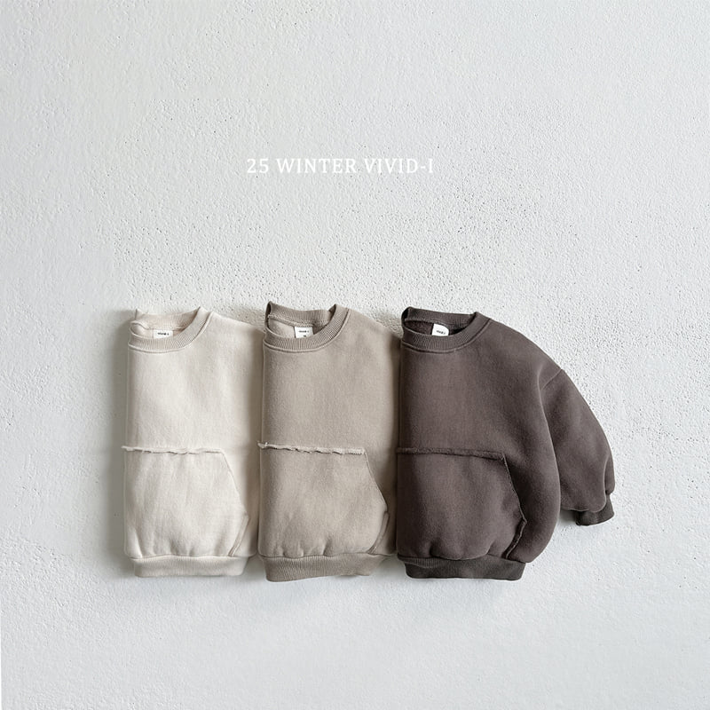 Vivid I - Korean Children Fashion - #childrensboutique - Double Fleece Kangaroo Sweatshirt
