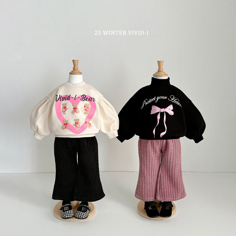 Vivid I - Korean Children Fashion - #childrensboutique - Knit Ribbed Flare Pants - 11