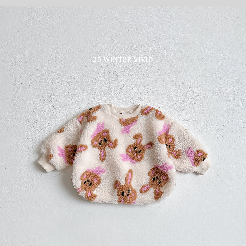 Vivid I - Korean Children Fashion - #childrensboutique - Shearling Pattern Sweatshirt - 6