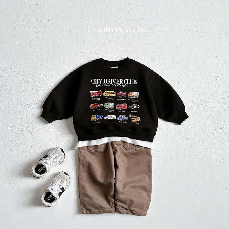 Vivid I - Korean Children Fashion - #childrensboutique - Mini Car Sweatshirt - 6