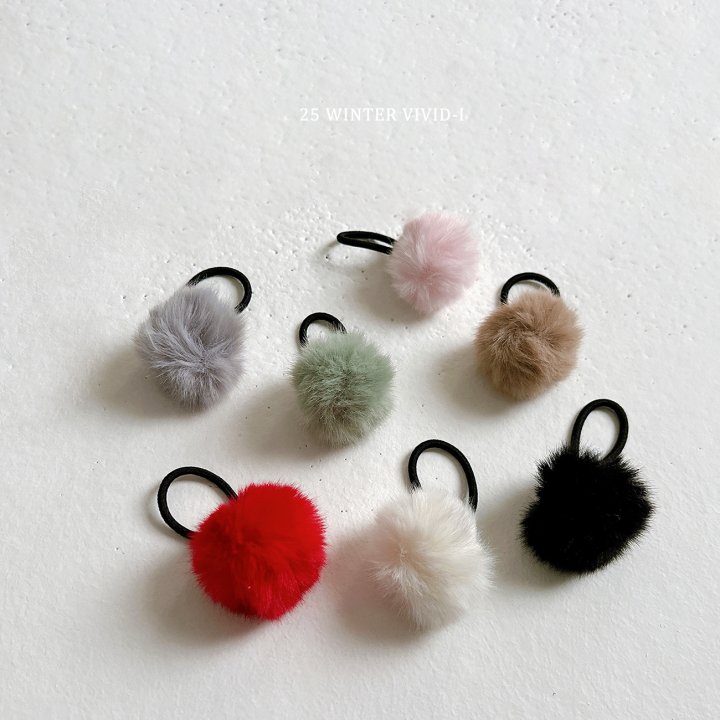 Vivid I - Korean Children Fashion - #childrensboutique - Pom Pom Hair Tie