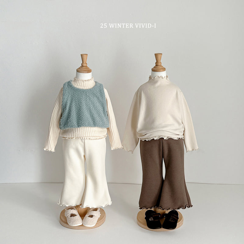 Vivid I - Korean Children Fashion - #childrensboutique - Winter Plain Flare Pants - 11