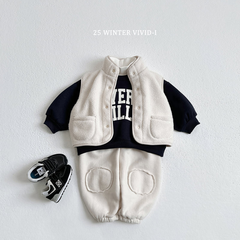 Vivid I - Korean Children Fashion - #childrensboutique - Fleece Vest - 5