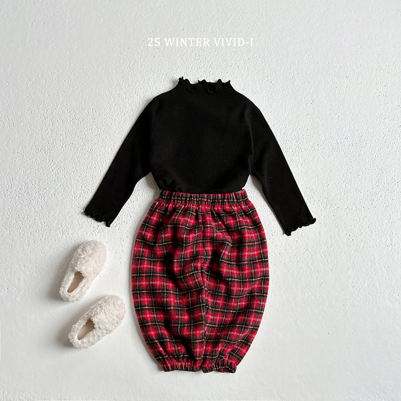 Vivid I - Korean Children Fashion - #childrensboutique - Peach Fleece Wave Tee - 12