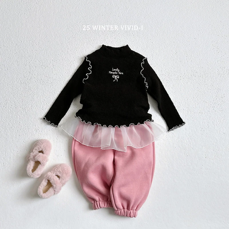 Vivid I - Korean Children Fashion - #childrensboutique - Winter Love Ribbed Tee - 11
