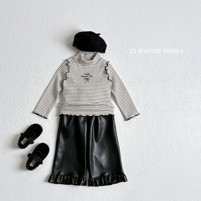 Vivid I - Korean Children Fashion - #childrensboutique - Fleece Frill Pants - 8
