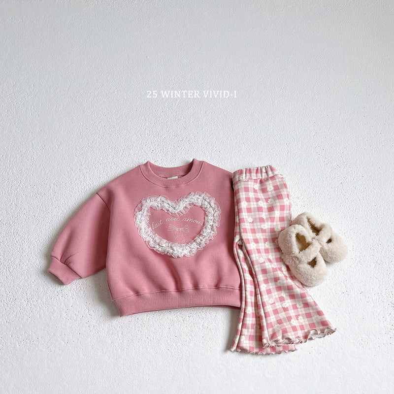 Vivid I - Korean Children Fashion - #childrensboutique - Fleece Pattern Wave Pants - 6