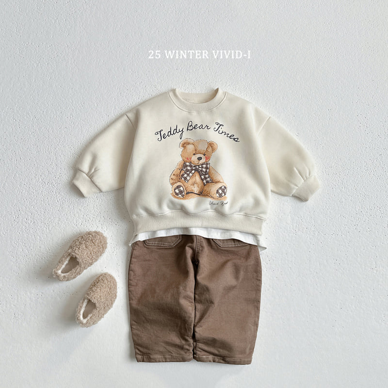Vivid I - Korean Children Fashion - #designkidswear - Fleece Stitch Pants - 11