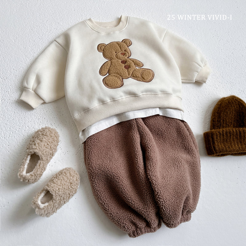 Vivid I - Korean Children Fashion - #designkidswear - Teddy Bear Sweatshirt - 9