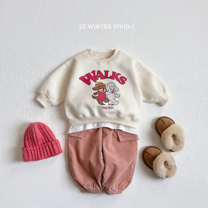 Vivid I - Korean Children Fashion - #designkidswear - Fleece Corduroy Cargo Pants - 7