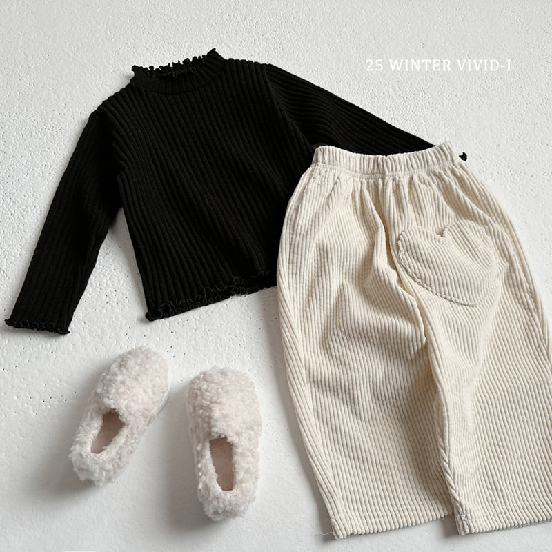 Vivid I - Korean Children Fashion - #designkidswear - Heart Pocket Corduroy Pants - 11