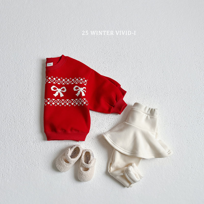 Vivid I - Korean Children Fashion - #designkidswear - Ribbon Nordic Sweatshirt - 10