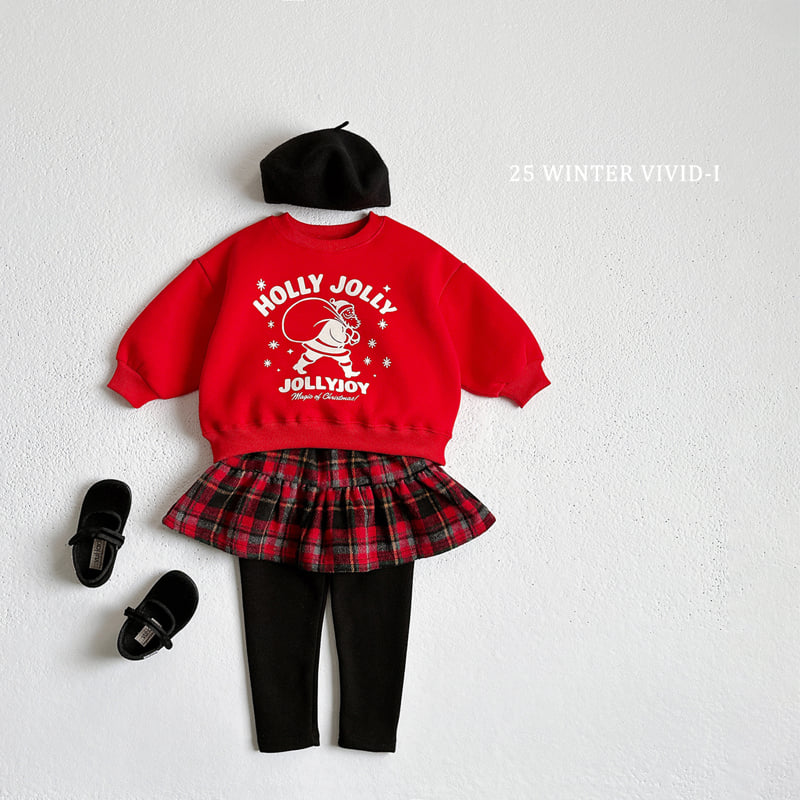 Vivid I - Korean Children Fashion - #designkidswear - Check Skirt Leggings - 8