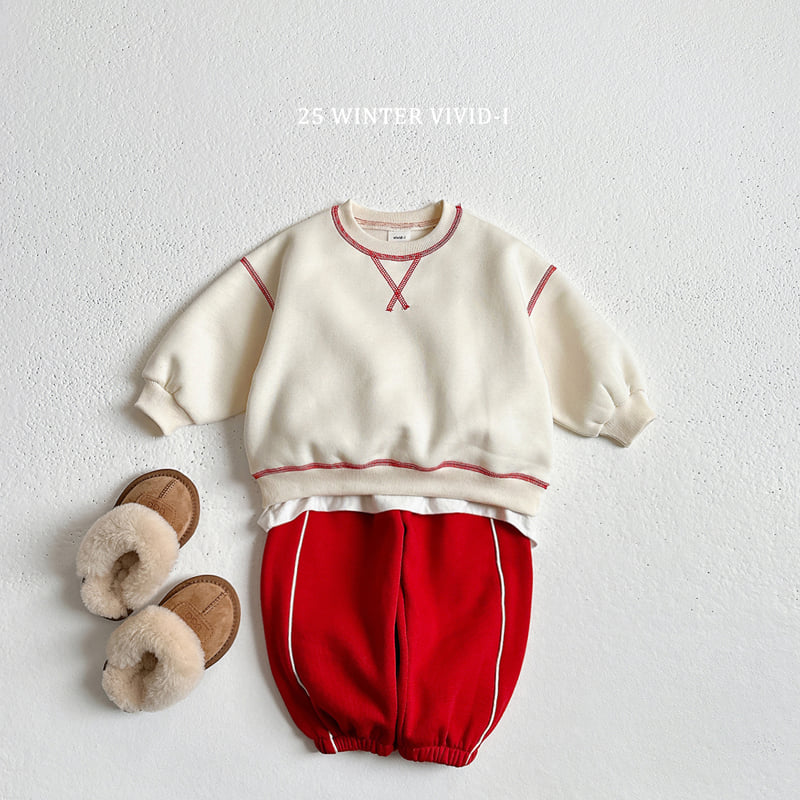 Vivid I - Korean Children Fashion - #designkidswear - Double Stripe Jogger Pants - 9