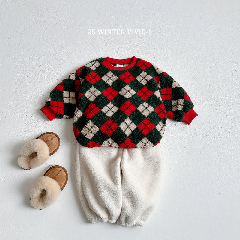 Vivid I - Korean Children Fashion - #designkidswear - Shearling Pattern Sweatshirt - 7