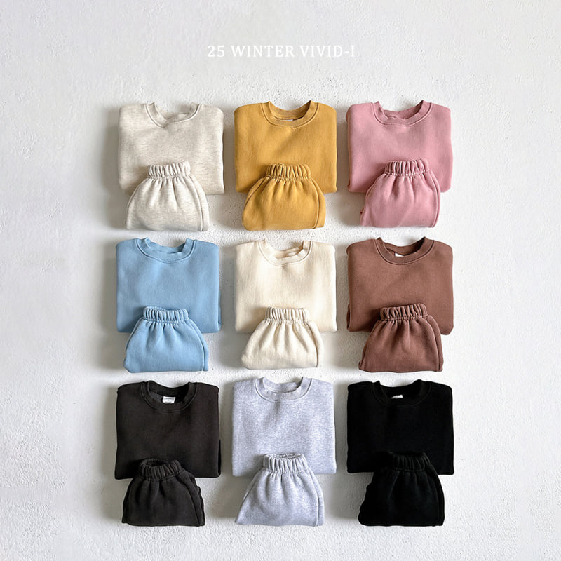 Vivid I - Korean Children Fashion - #designkidswear - Double Thick Fleece Set