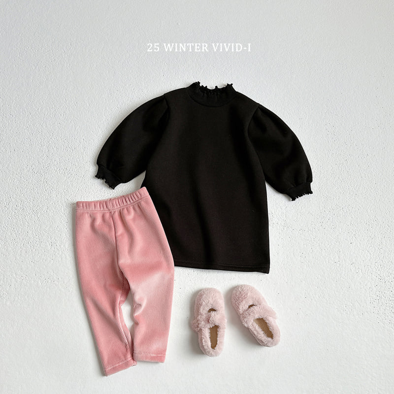 Vivid I - Korean Children Fashion - #designkidswear - Thick Ribbed Leggings - 9