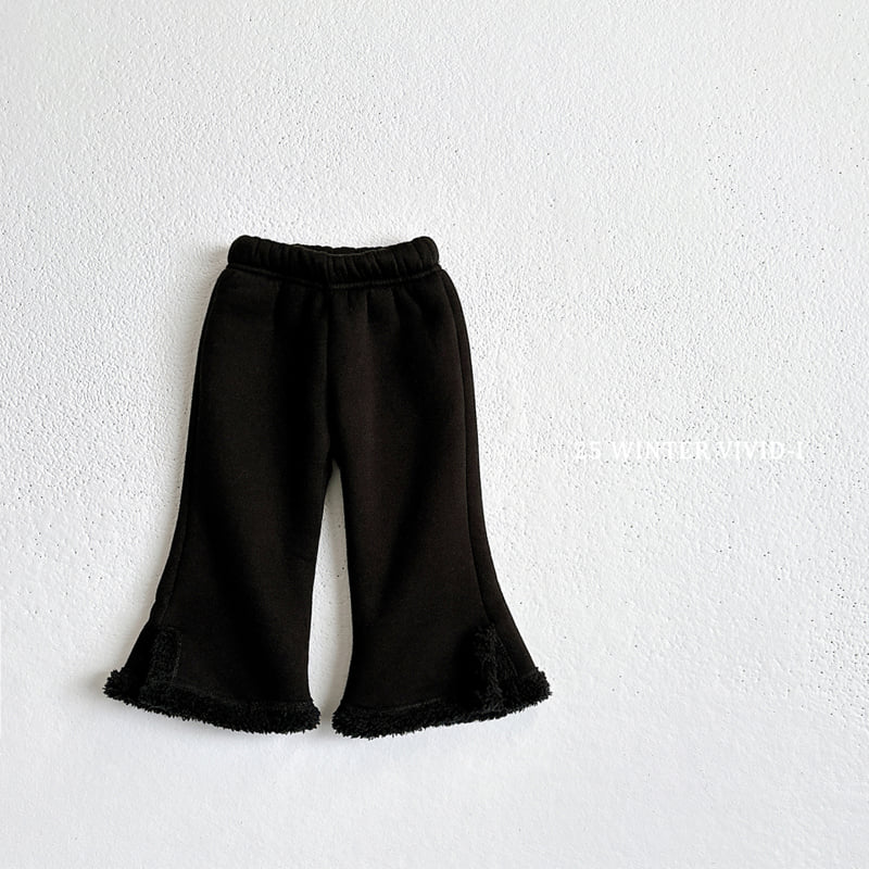 Vivid I - Korean Children Fashion - #childrensboutique - Fleece Slit Pants - 4