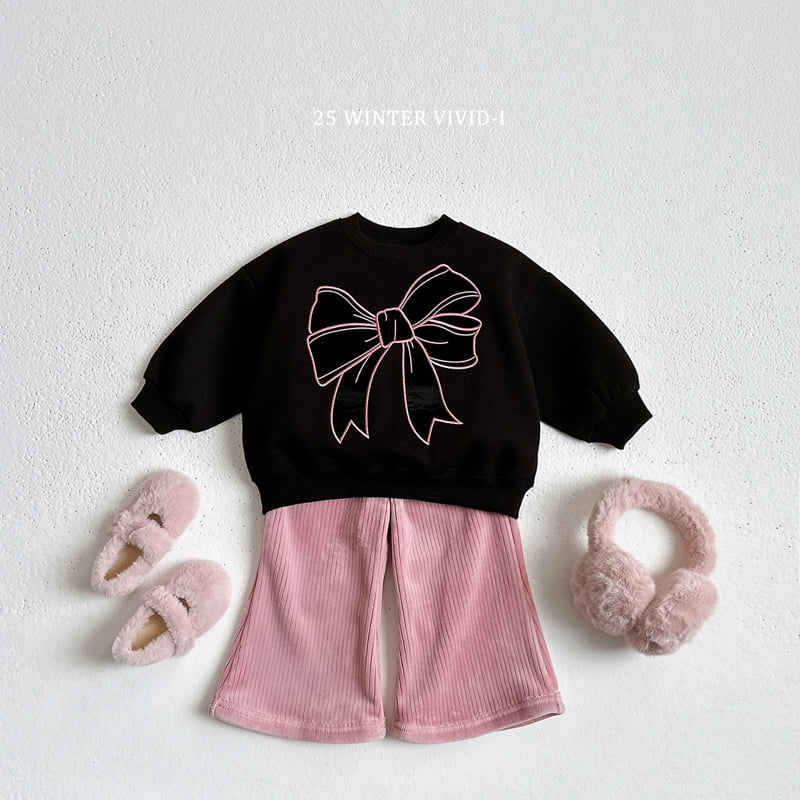 Vivid I - Korean Children Fashion - #designkidswear - Velour Bootcut Pants - 11