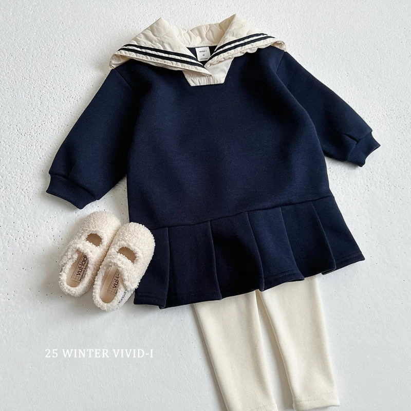 Vivid I - Korean Children Fashion - #designkidswear - Quilted Sailor One-piece - 10