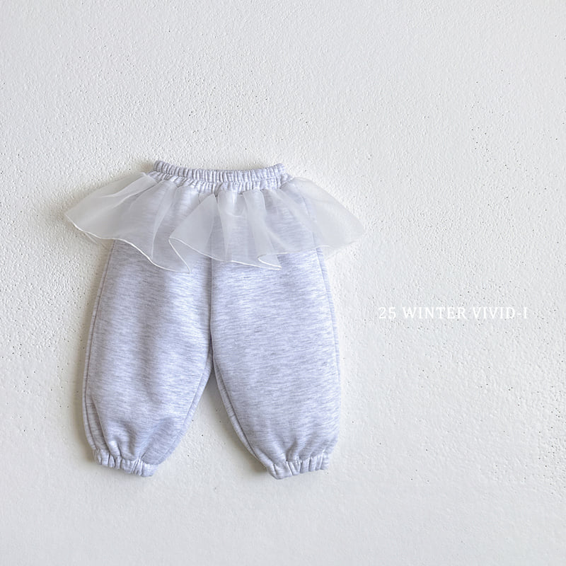 Vivid I - Korean Children Fashion - #designkidswear - Fleece Chiffon Pants - 5