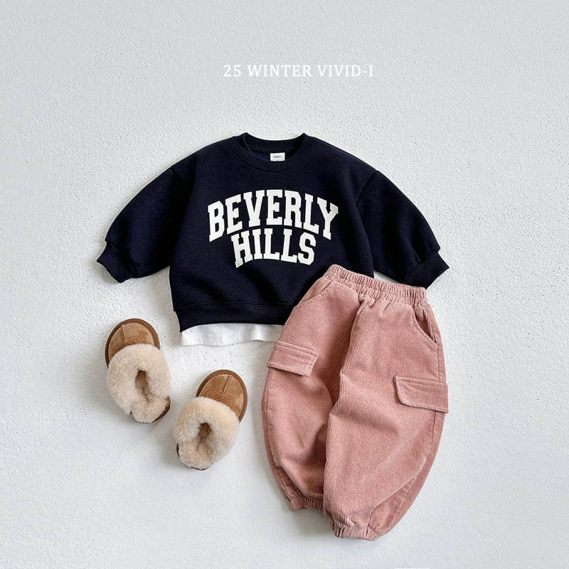Vivid I - Korean Children Fashion - #discoveringself - Fleece Corduroy Cargo Pants - 8