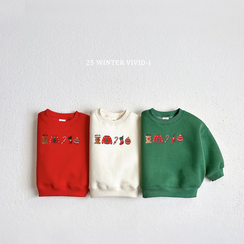 Vivid I - Korean Children Fashion - #discoveringself - Christmas Mini Sweatshirt