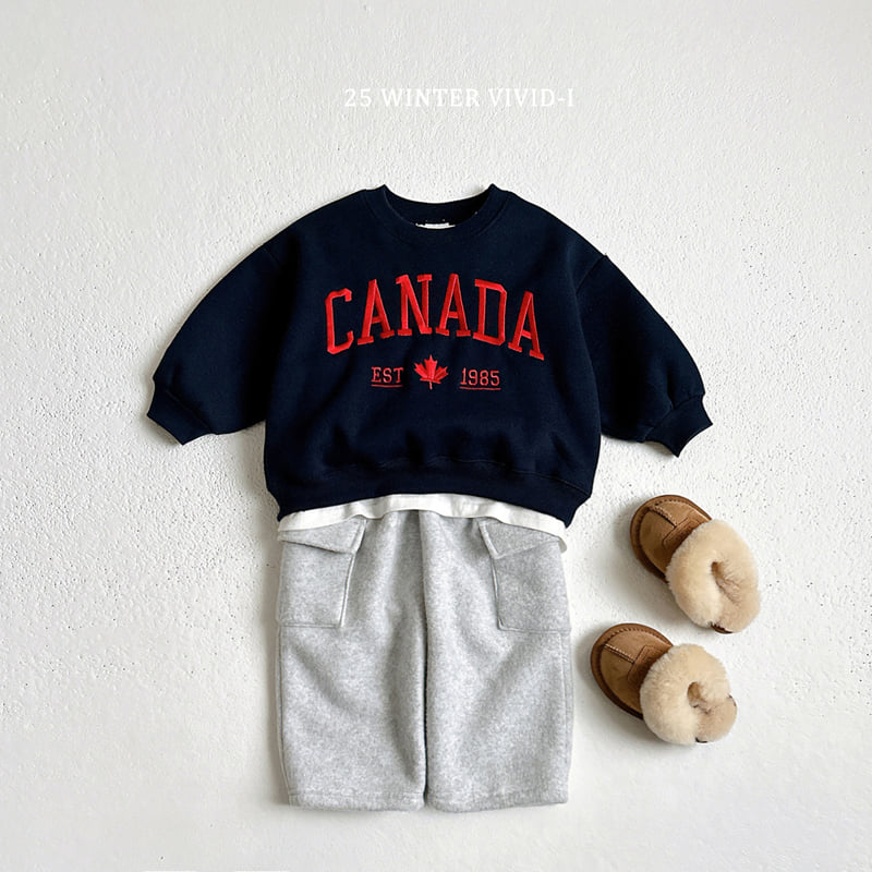 Vivid I - Korean Children Fashion - #discoveringself - Canada Sweatshirt - 12