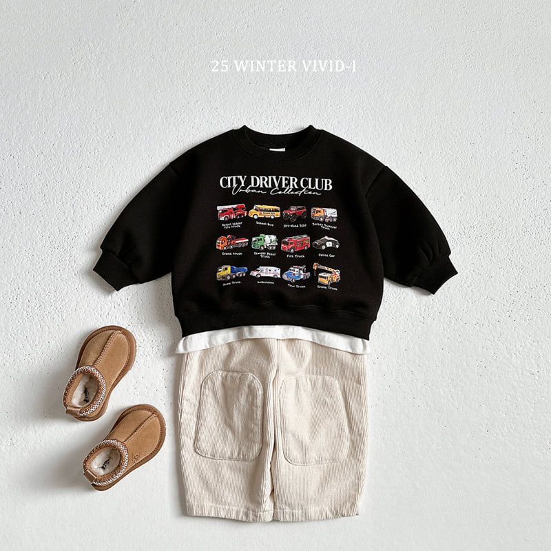 Vivid I - Korean Children Fashion - #discoveringself - Mini Car Sweatshirt - 8