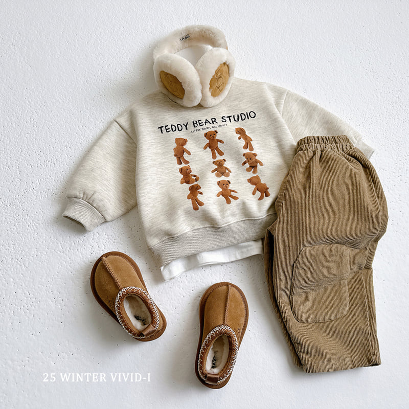 Vivid I - Korean Children Fashion - #discoveringself - Mini Bear Sweatshirt - 7